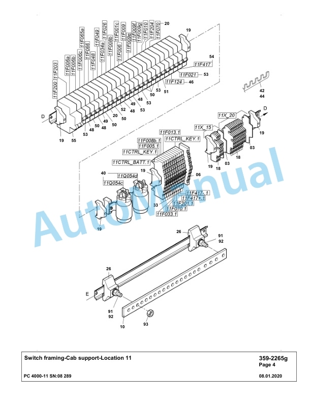 Komatsu PC4000-11 Hydraulic Excavator Parts Manual G08289-3