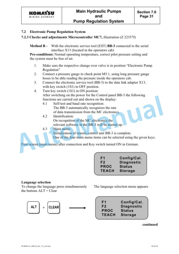 Komatsu PC4000-6 Electrical Hydraulic Mining Excavator Service Manual-3