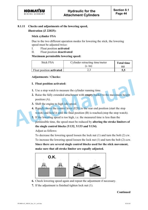 Komatsu PC4000-6 Electrical Hydraulic Mining Excavator Service Manual-4