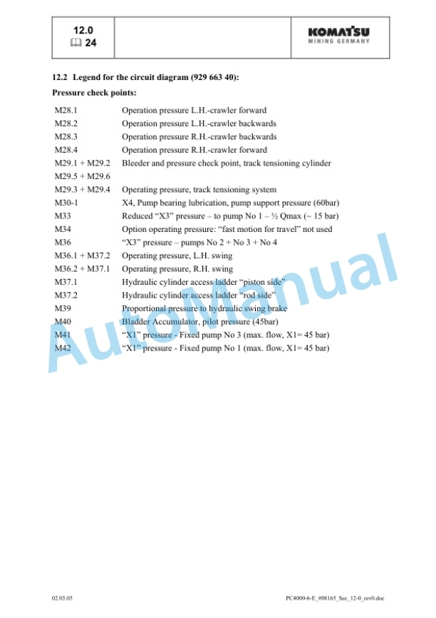 Komatsu PC4000-6 Electrical Hydraulic Mining Excavator Service Manual-5