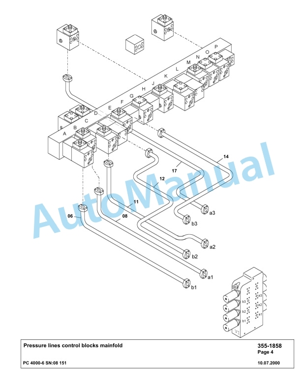 Komatsu PC4000-6 Hydraulic Excavator Parts Manual G08151-3