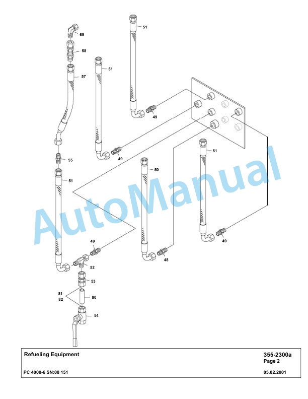 Komatsu PC4000-6 Hydraulic Excavator Parts Manual G08151-4