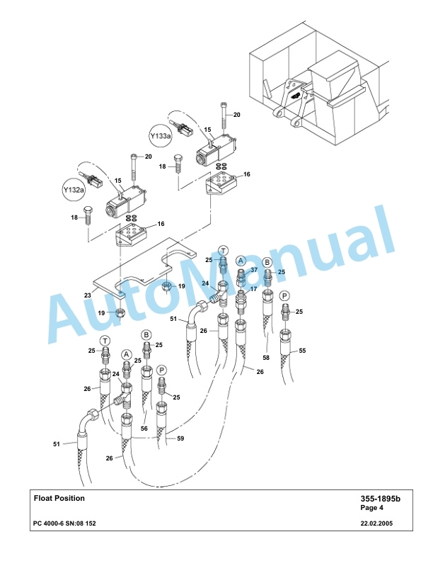 Komatsu PC4000-6 Hydraulic Excavator Parts Manual G08152-3