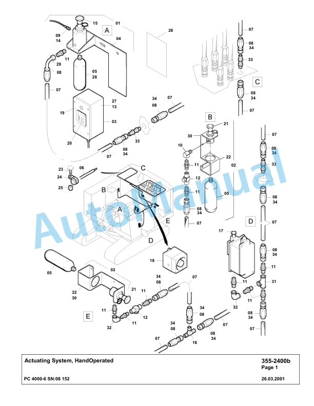 Komatsu PC4000-6 Hydraulic Excavator Parts Manual G08152-4