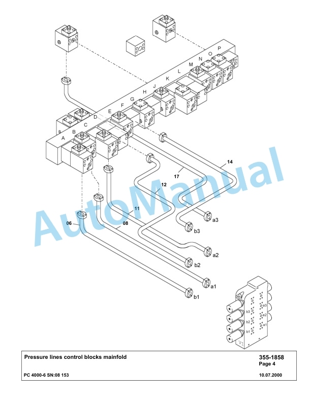 Komatsu PC4000-6 Hydraulic Excavator Parts Manual G08153-3