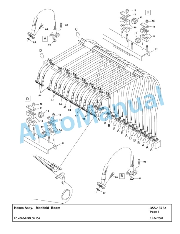 Komatsu PC4000-6 Hydraulic Excavator Parts Manual G08154-3