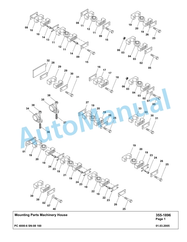 Komatsu PC4000-6 Hydraulic Excavator Parts Manual G08160-3