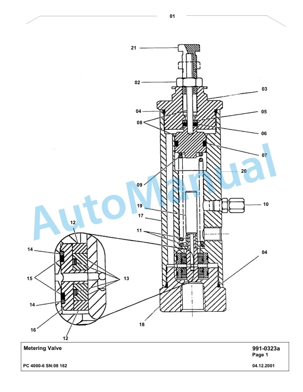 Komatsu PC4000-6 Hydraulic Excavator Parts Manual G08162-5