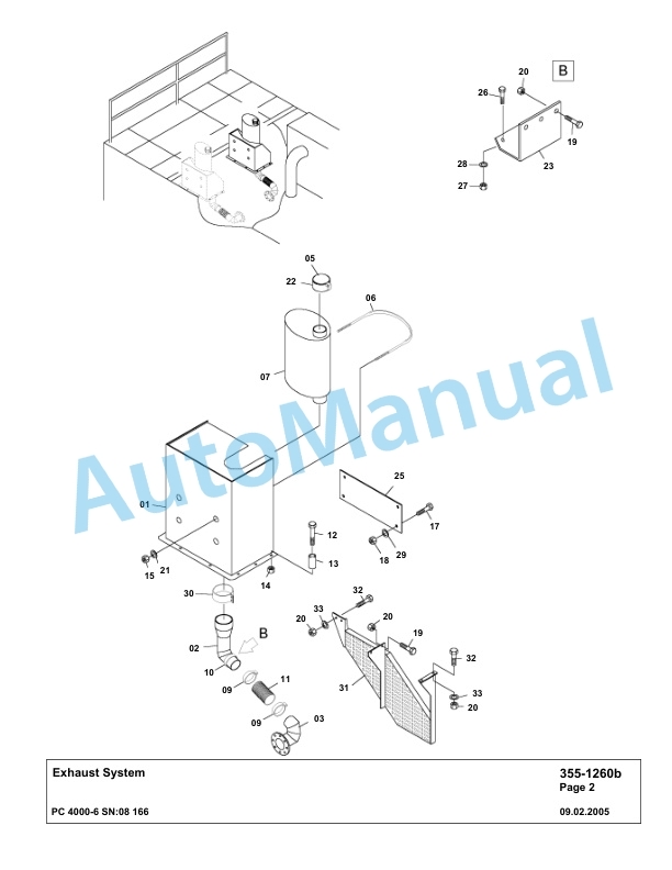 Komatsu PC4000-6 Hydraulic Excavator Parts Manual G08166-2