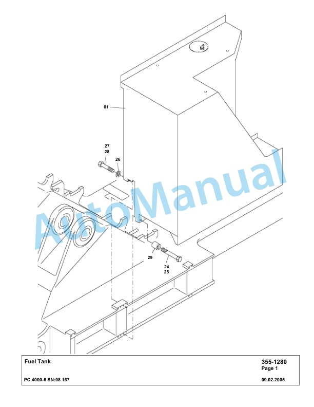 Komatsu PC4000-6 Hydraulic Excavator Parts Manual G08167-2