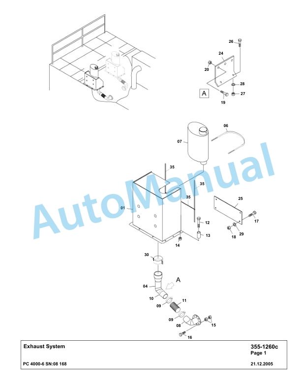 Komatsu PC4000-6 Hydraulic Excavator Parts Manual G08168-2