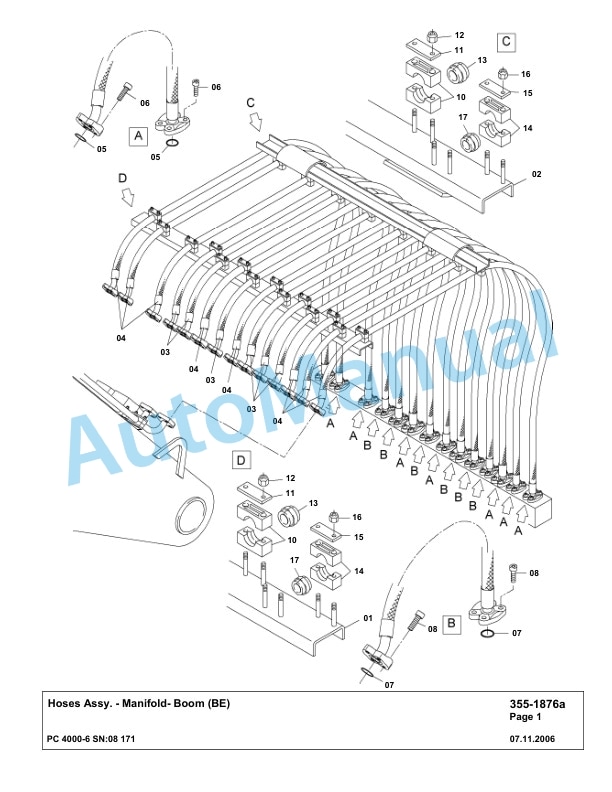 Komatsu PC4000-6 Hydraulic Excavator Parts Manual G08171-3