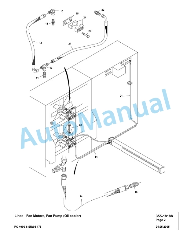 Komatsu PC4000-6 Hydraulic Excavator Parts Manual G08175-5