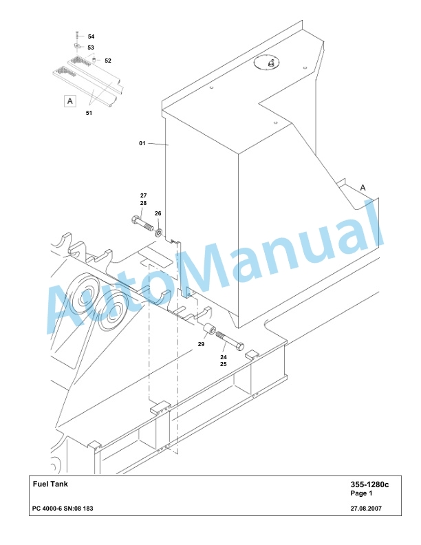 Komatsu PC4000-6 Hydraulic Excavator Parts Manual G08183-2
