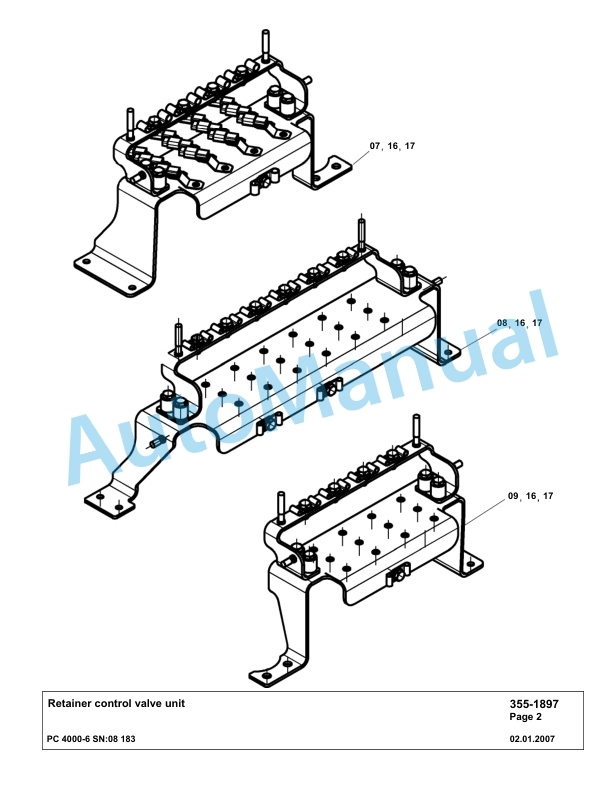 Komatsu PC4000-6 Hydraulic Excavator Parts Manual G08183-3