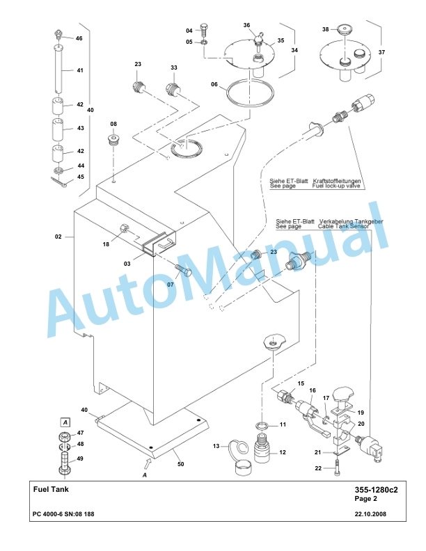 Komatsu PC4000-6 Hydraulic Excavator Parts Manual G08188-2