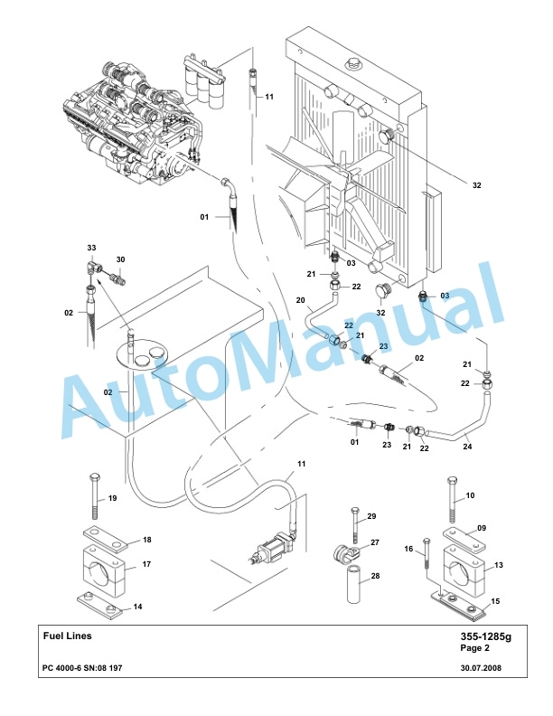Komatsu PC4000-6 Hydraulic Excavator Parts Manual G08197-2