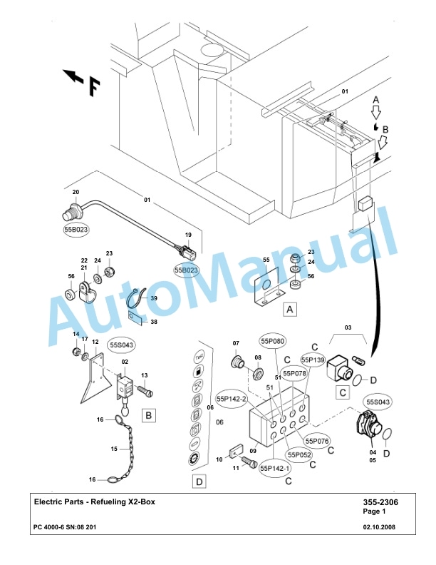 Komatsu PC4000-6 Hydraulic Excavator Parts Manual G08201-4