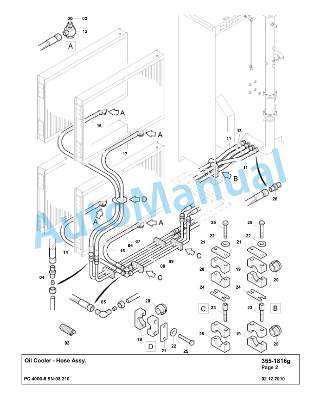 Komatsu PC4000-6 Hydraulic Excavator Parts Manual G08210-4