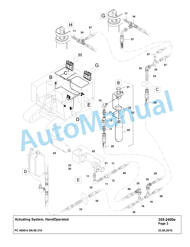 Komatsu PC4000-6 Hydraulic Excavator Parts Manual G08216-4