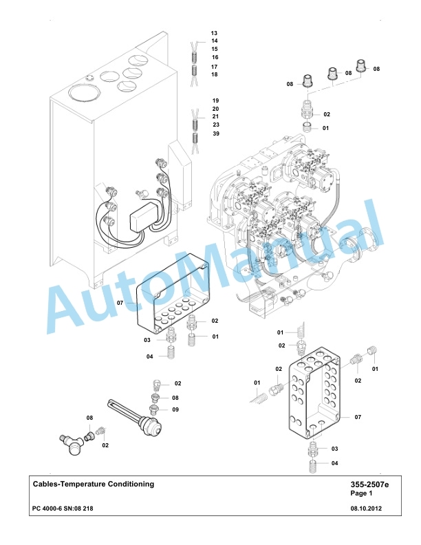 Komatsu PC4000-6 Hydraulic Excavator Parts Manual G08218-4