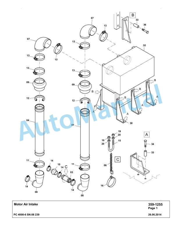 Komatsu PC4000-6 Hydraulic Excavator Parts Manual G08239-3