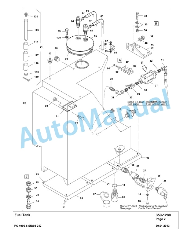 Komatsu PC4000-6 Hydraulic Excavator Parts Manual G08242-3