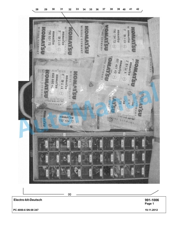 Komatsu PC4000-6 Hydraulic Excavator Parts Manual G08247-5