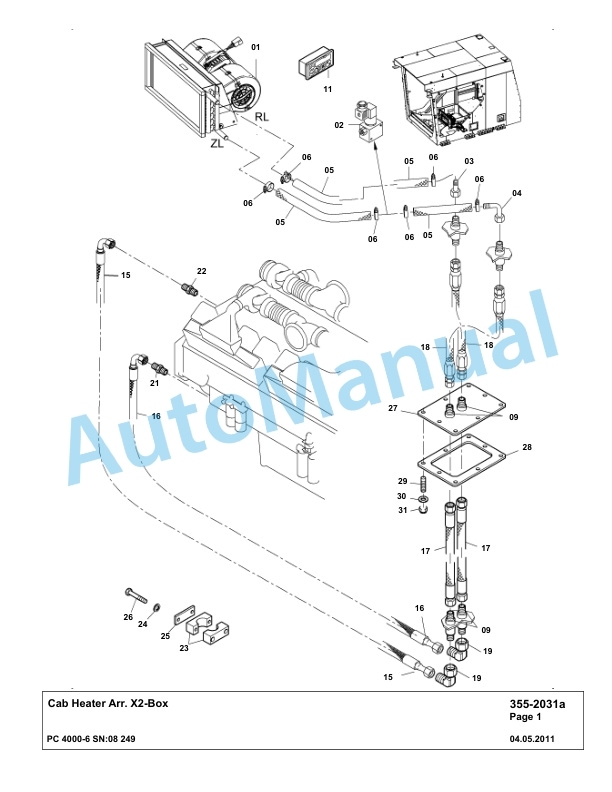 Komatsu PC4000-6 Hydraulic Excavator Parts Manual G08249-5