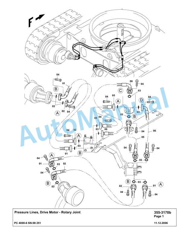 Komatsu PC4000-6 Hydraulic Excavator Parts Manual G08251-2