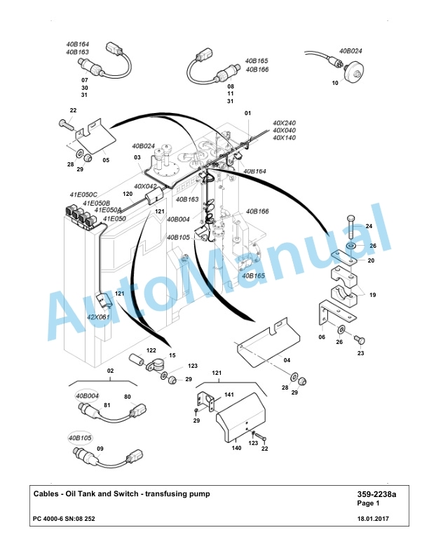 Komatsu PC4000-6 Hydraulic Excavator Parts Manual G08252-4