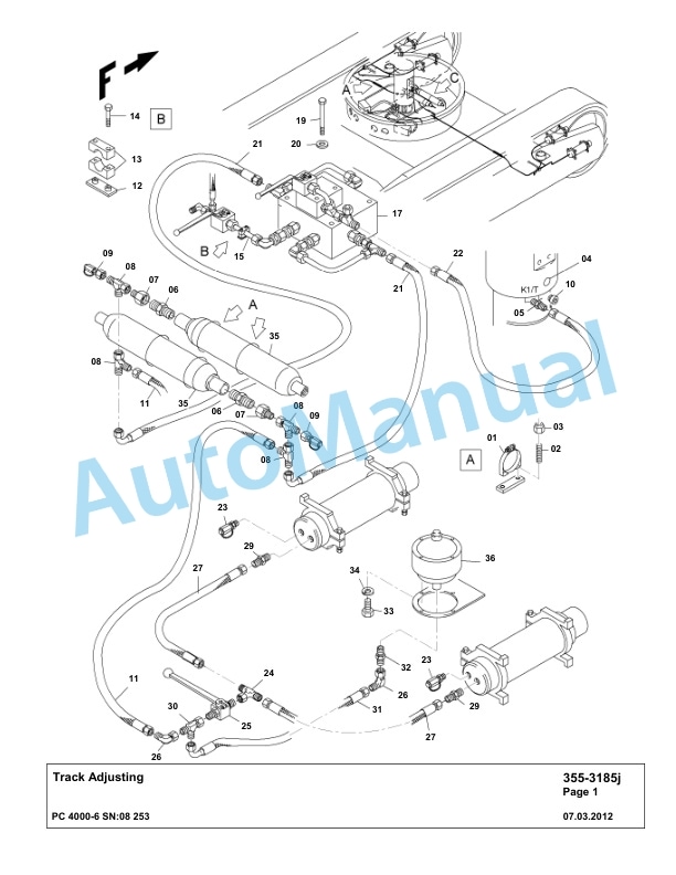 Komatsu PC4000-6 Hydraulic Excavator Parts Manual G08253-2