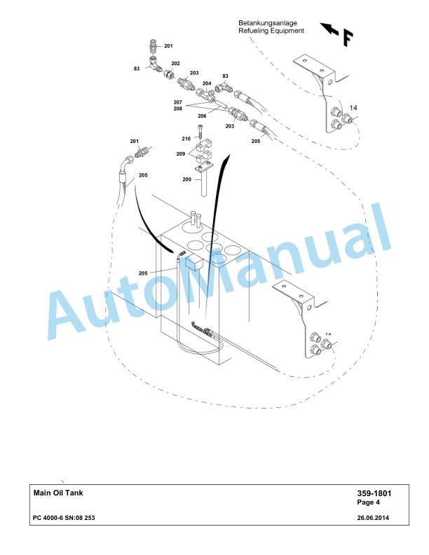 Komatsu PC4000-6 Hydraulic Excavator Parts Manual G08253-3
