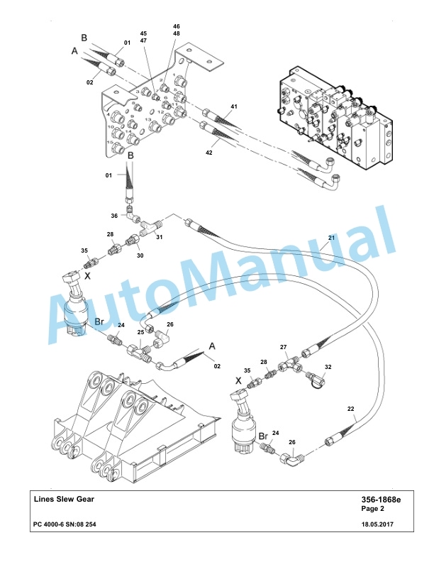 Komatsu PC4000-6 Hydraulic Excavator Parts Manual G08254-3