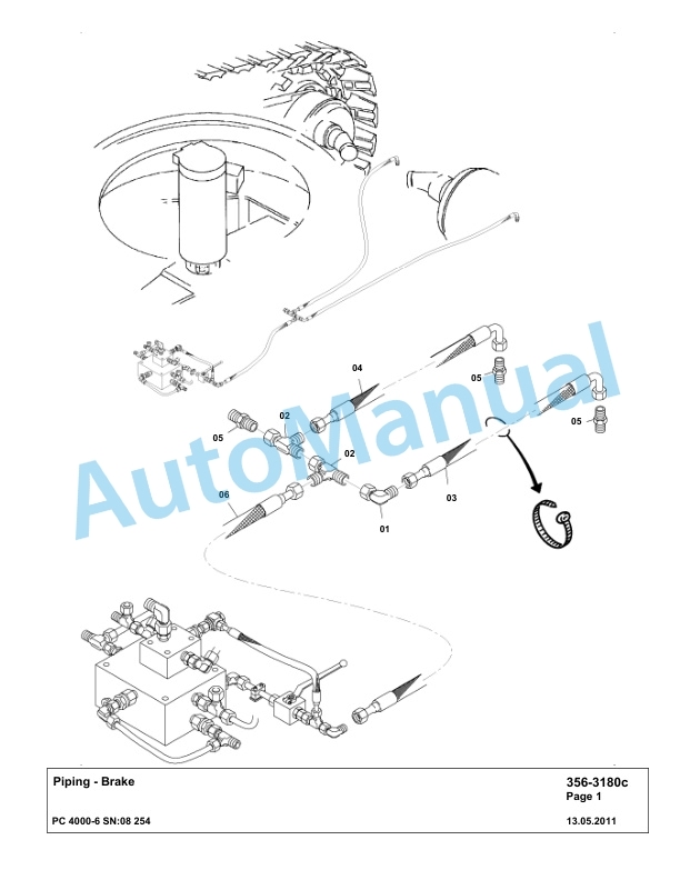 Komatsu PC4000-6 Hydraulic Excavator Parts Manual G08254-4