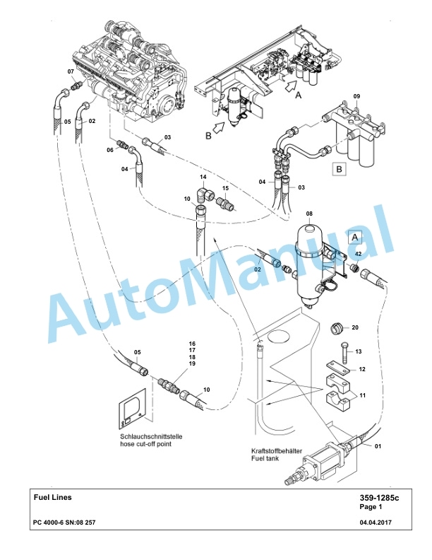 Komatsu PC4000-6 Hydraulic Excavator Parts Manual G08257-3