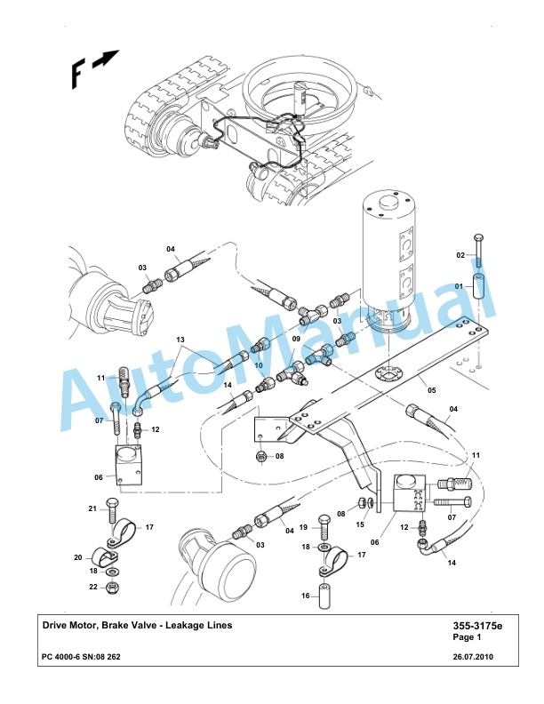 Komatsu PC4000-6 Hydraulic Excavator Parts Manual G08262-2