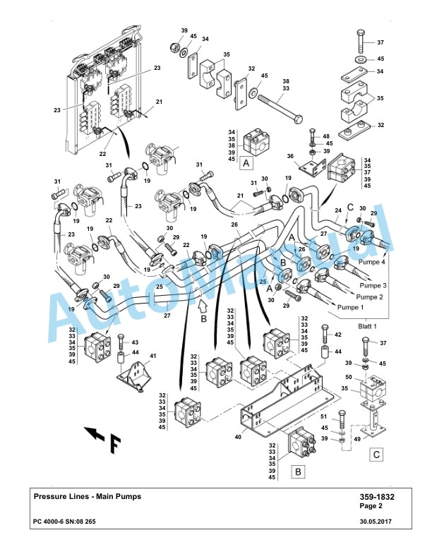 Komatsu PC4000-6 Hydraulic Excavator Parts Manual G08265-4