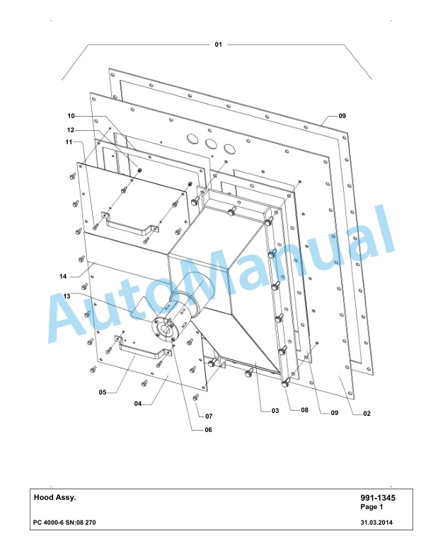 Komatsu PC4000-6 Hydraulic Excavator Parts Manual G08270-5