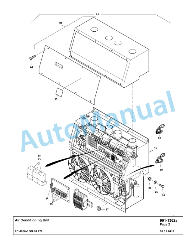Komatsu PC4000-6 Hydraulic Excavator Parts Manual G08278-5