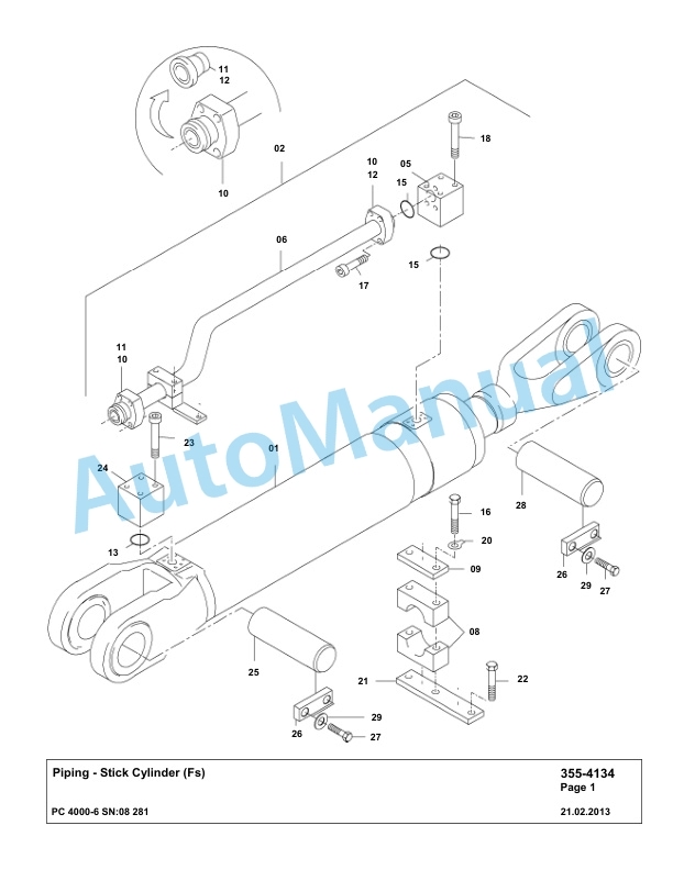 Komatsu PC4000-6 Hydraulic Excavator Parts Manual G08281-2