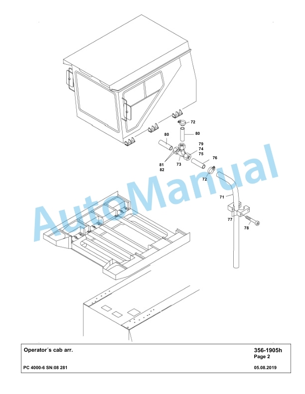 Komatsu PC4000-6 Hydraulic Excavator Parts Manual G08281-3