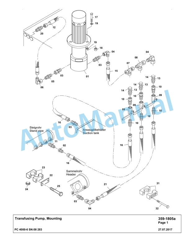 Komatsu PC4000-6 Hydraulic Excavator Parts Manual G08283-4