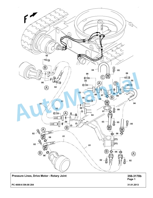 Komatsu PC4000-6 Hydraulic Excavator Parts Manual G08284-4