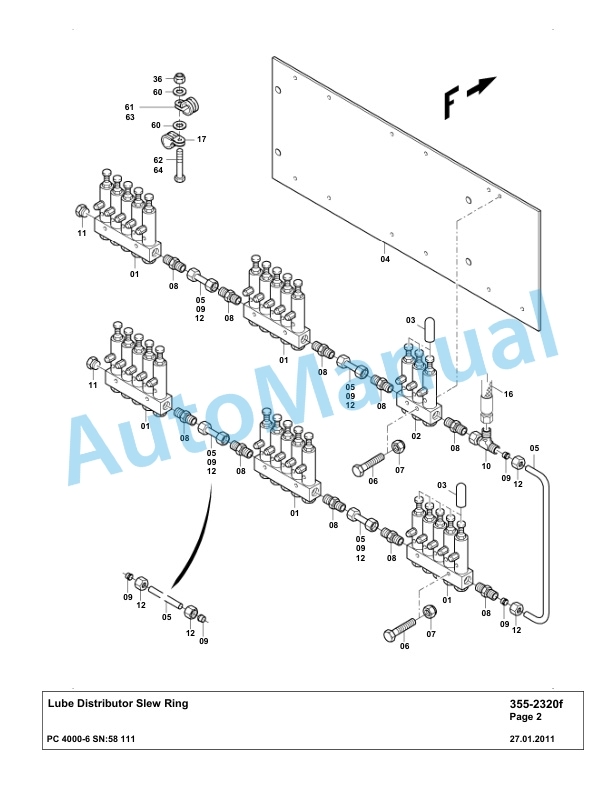 Komatsu PC4000-6 Hydraulic Excavator Parts Manual G58111-4