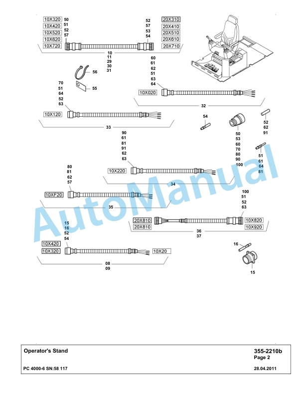 Komatsu PC4000-6 Hydraulic Excavator Parts Manual G58117-3