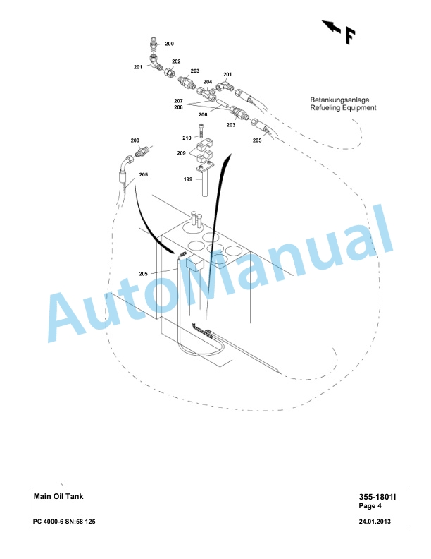 Komatsu PC4000-6 Hydraulic Excavator Parts Manual G58125-2
