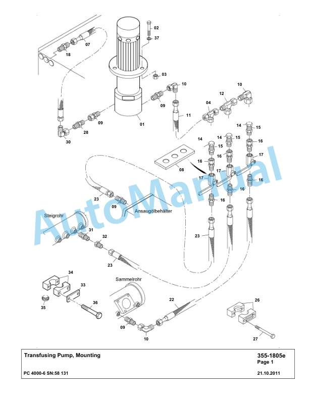 Komatsu PC4000-6 Hydraulic Excavator Parts Manual G58131-2