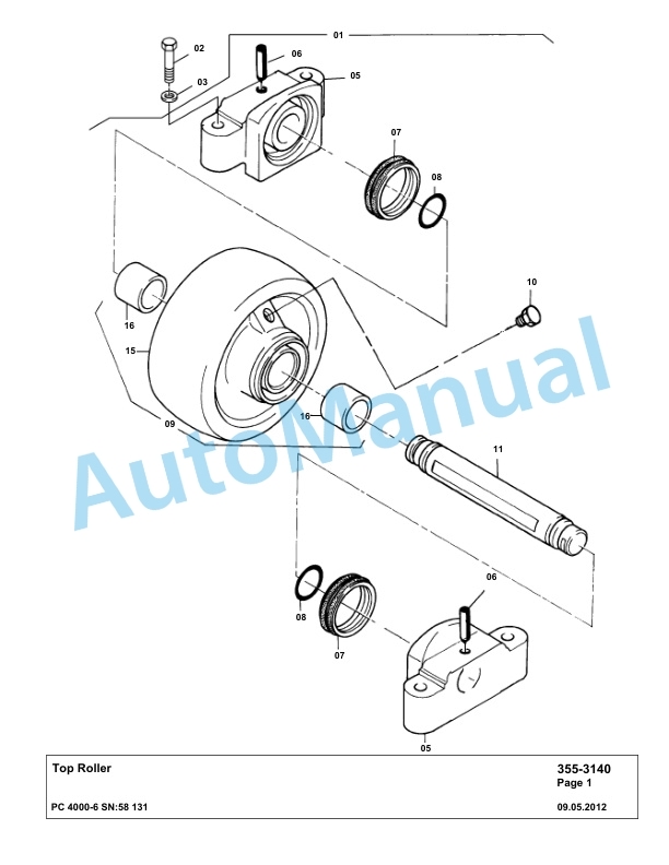 Komatsu PC4000-6 Hydraulic Excavator Parts Manual G58131-4