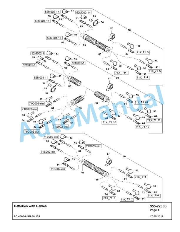 Komatsu PC4000-6 Hydraulic Excavator Parts Manual G58135-3